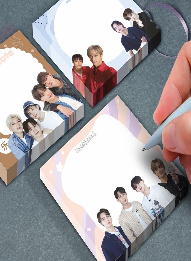 NS Trading Seventeen Cute Memo Pad 01 (Set of 3 Pads) Each Pad 100 Pages - Image 1
